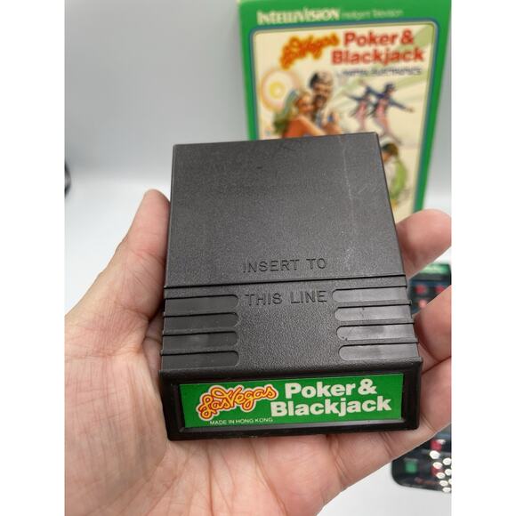 1979 Mattel Intellivision Las Vegas Poker & Blackjack Game COMPLETE, Tested - Picture 5 of 10
